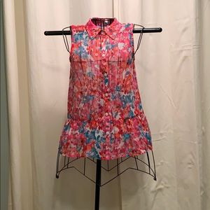 Aqua brand spring peplum blouse